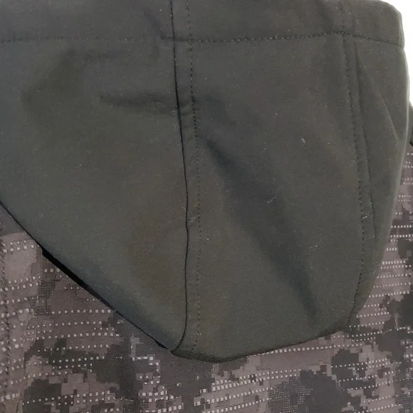 Children's Black and Gray Camo Jacket with Neon Accents - Picture 7 of 10